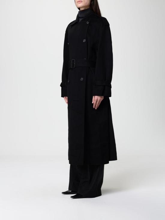 25FW 토템 코트 254WRO0228FB0006 001 Black - TOTEME