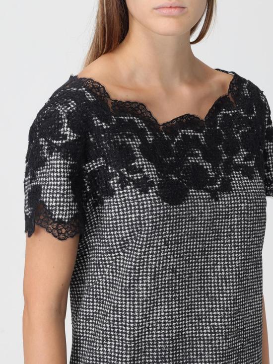 25FW 에르마노 설비노 롱 원피스 D472Q773APYWS S4730 Black - ERMANNO SCERVINO
