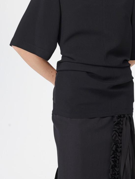 25FW 까르벵 반팔 티셔츠 6252K21105 DEEP Black - CARVEN