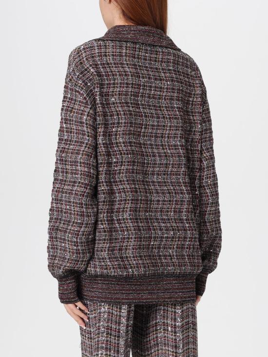 25FW 미소니 폴로 티셔츠 DS25WN22BC005W SM9US Brown - MISSONI