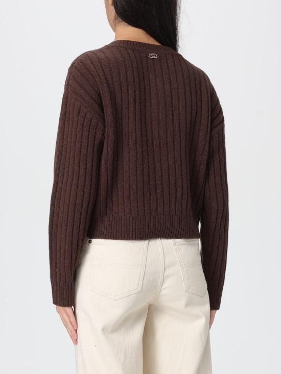 25FW 리우조 가디건 MF5423MS040 X0385 Brown - LIU JO