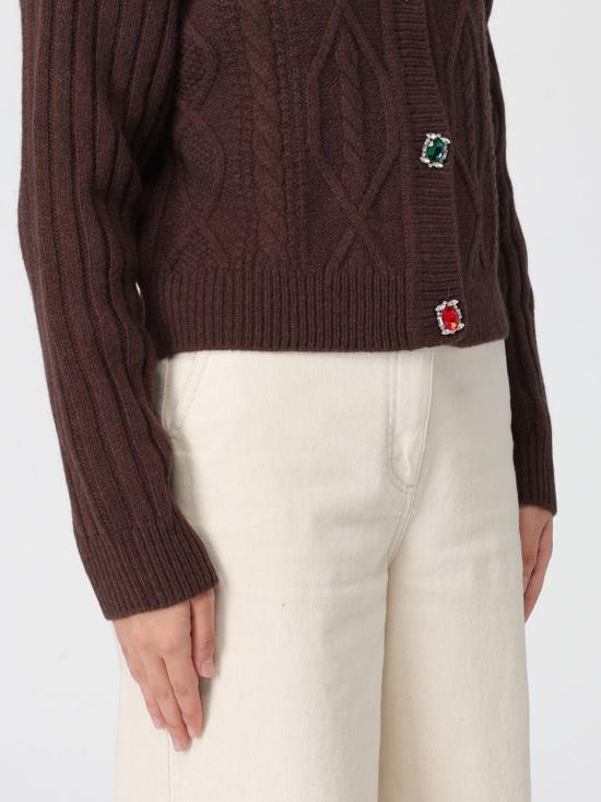 25FW 리우조 가디건 MF5423MS040 X0385 Brown - LIU JO