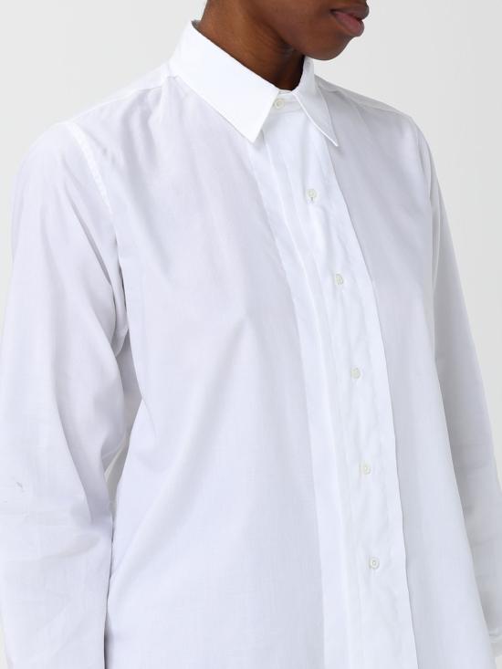 25FW 마르지엘라 커브 헴 셔츠 S29DT0006M35308 100 White - MAISON MARGIELA