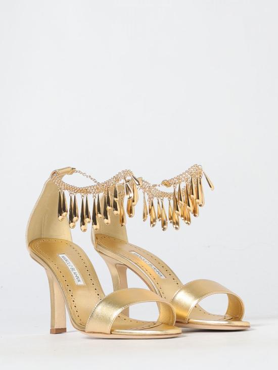 25FW 마놀로 블라닉 힐/펌프스 325 3102 0001 7103 Gold - MANOLO BLAHNIK