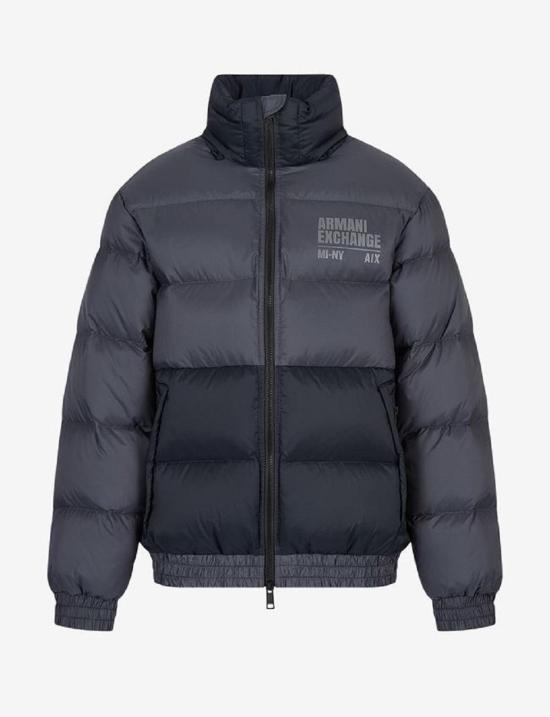  알마니 숏패딩 6LZB02 55HX BLU BLUE