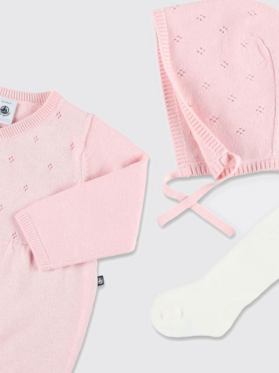 25FW [키즈] 쁘띠바또 오버롤 A0E5V 00 Pink - PETIT BATEAU