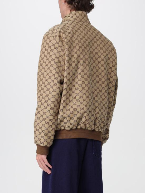 25FW 구찌 GG 캔버스 봄버 자켓 826575ZAF4S 2580 Camel - GUCCI