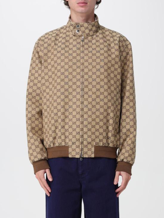 25FW 구찌 GG 캔버스 봄버 자켓 826575ZAF4S 2580 Camel