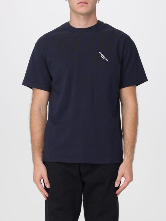 25FW 지방시 반팔 티셔츠 BM71NK3YRR 499 Navy