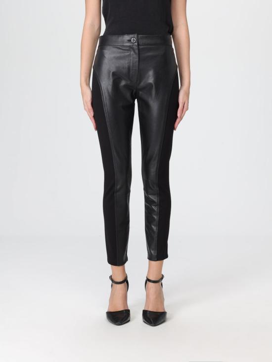 25FW 핑코 가죽 팬츠 105366Y75K Z99 Black