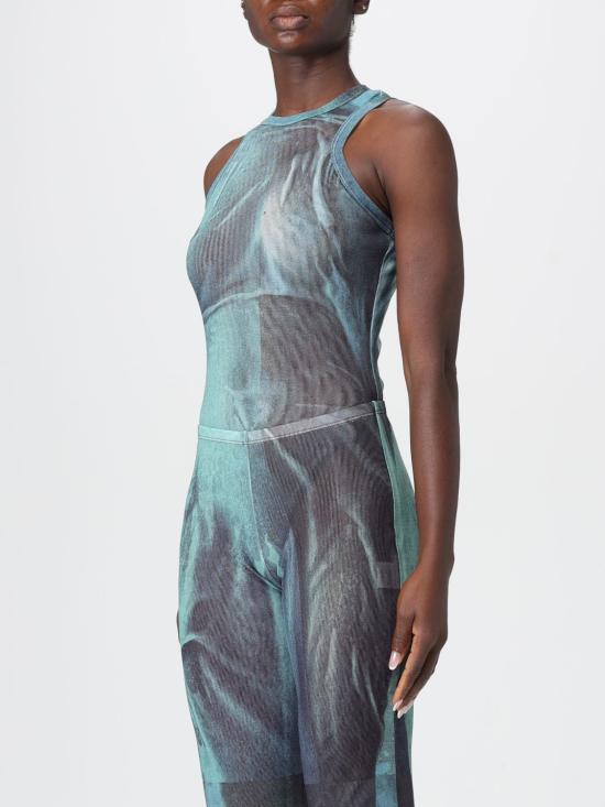 25FW 장 폴 고티에 민소매 티셔츠 2503WTO309M004P 5557 Indigo - JEAN PAUL GAULTIER