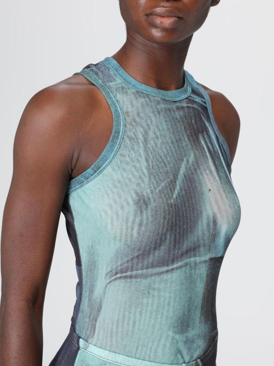 25FW 장 폴 고티에 민소매 티셔츠 2503WTO309M004P 5557 Indigo - JEAN PAUL GAULTIER