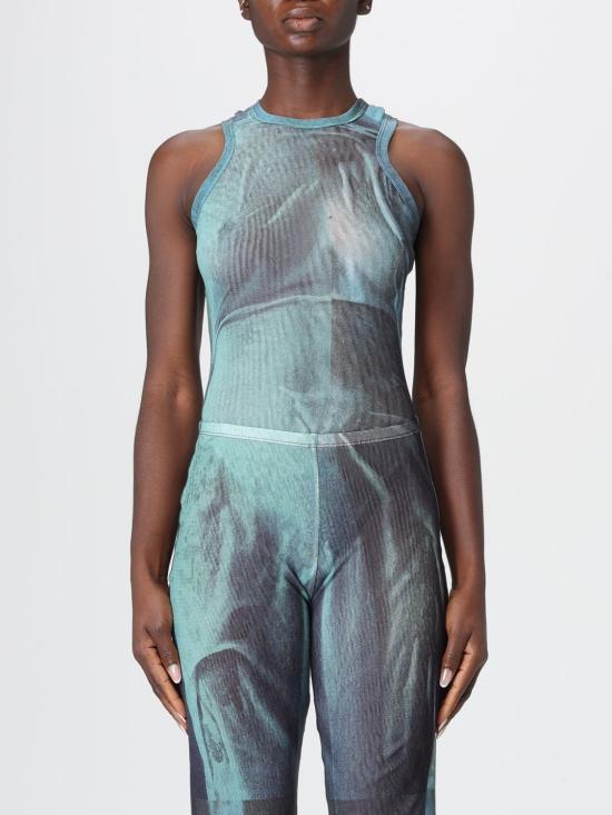 25FW 장 폴 고티에 민소매 티셔츠 2503WTO309M004P 5557 Indigo