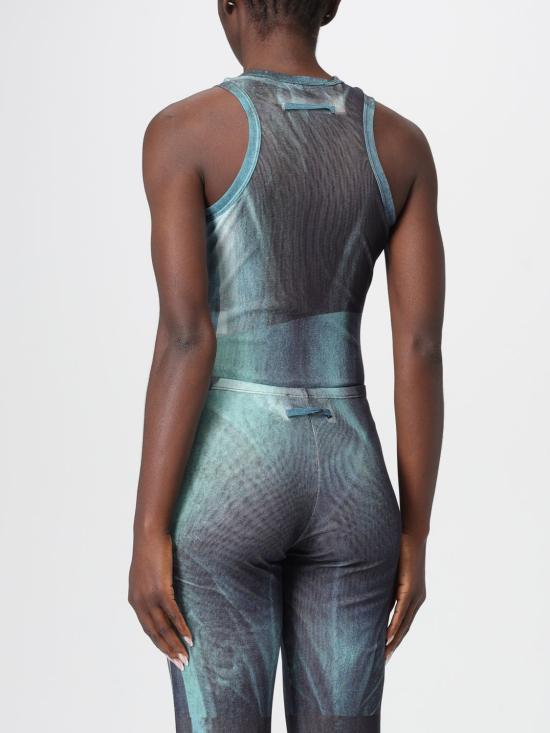 25FW 장 폴 고티에 민소매 티셔츠 2503WTO309M004P 5557 Indigo - JEAN PAUL GAULTIER