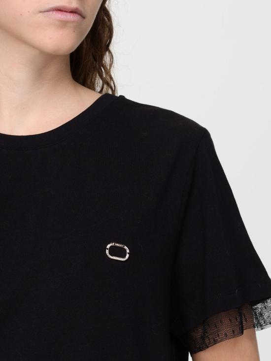 25FW 트윈셋 반팔 티셔츠 252TT231A 00006 Black - TWINSET