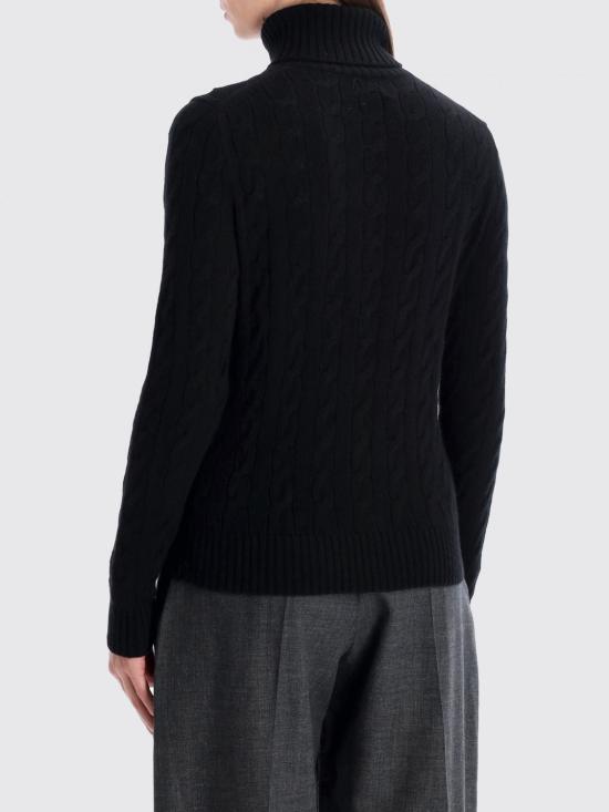 25FW 폴로 랄프로렌 울 캐시미어 케이블 니트 터틀넥 211888686 001 Black - POLO RALPH LAUREN