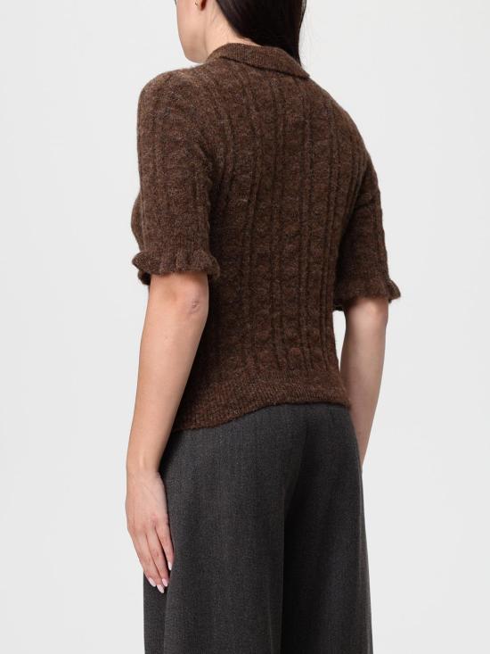 25FW 모스키노 폴로 티셔츠 09208203 0095 Brown - MOSCHINO