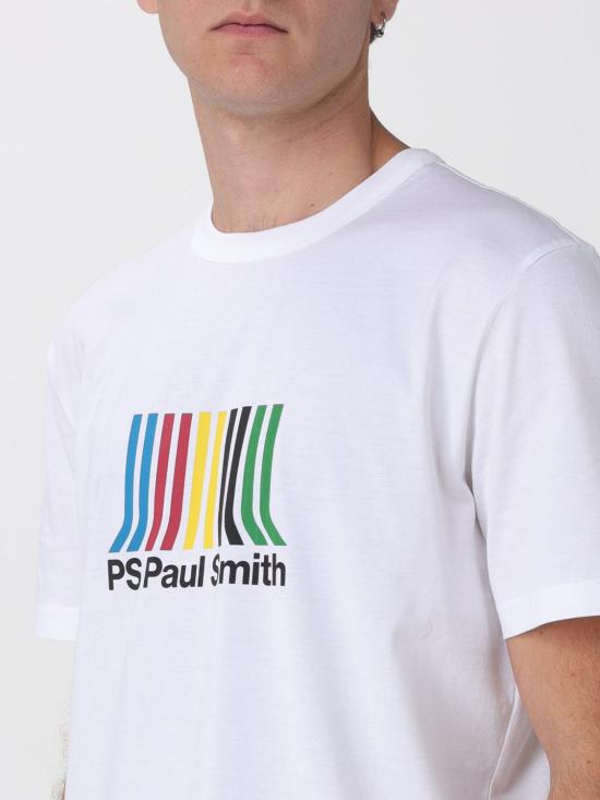 25FW 폴 스미스 반팔 티셔츠 M2R220XTP5408 01 White - PAUL SMITH