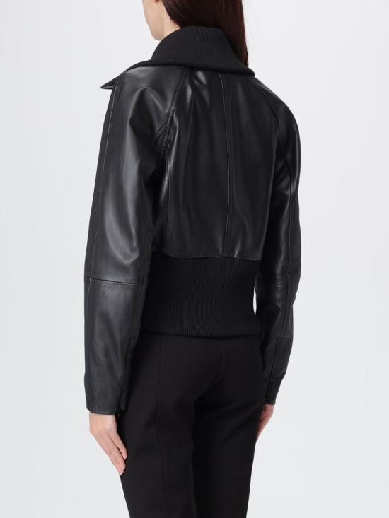 25FW 핑코 가죽 자켓 105470A2P0 Z99 Black - PINKO