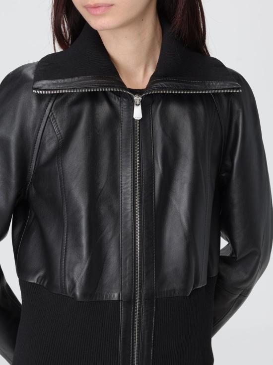 25FW 핑코 가죽 자켓 105470A2P0 Z99 Black - PINKO