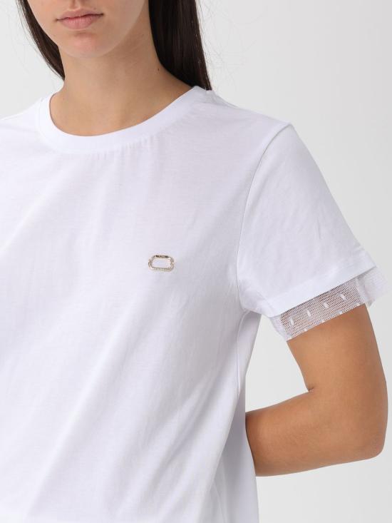 25FW 트윈셋 반팔 티셔츠 252TT231A 00001 White - TWINSET