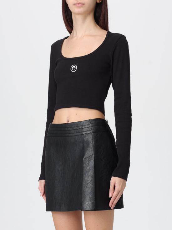 25FW 마린세르 반팔 티셔츠 WTT033ACJER0011 BK99 Black - MARINE SERRE