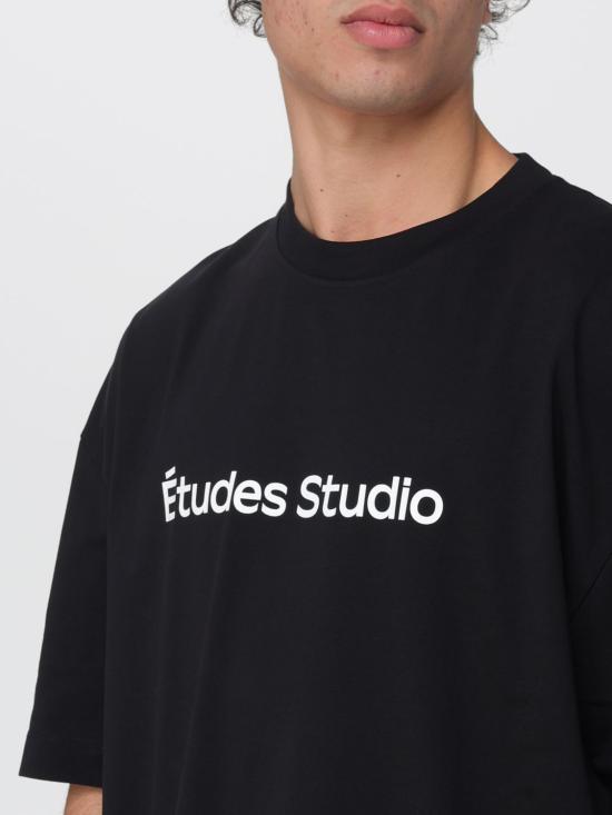 25FW 에뛰드스튜디오 반팔 티셔츠 C00METSH130 99 Black - ETUDES