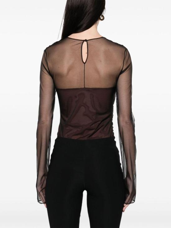 25FW 넨시 도자카 긴팔 티셔츠 NDSS25TOP083 BLACK - NENSI DOJAKA