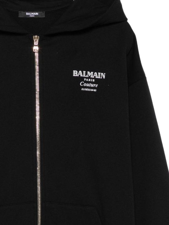 25FW [키즈] 발망 트레이닝 상의 BX4P50 Z3183 930BC NERO E BIANCO - BALMAIN