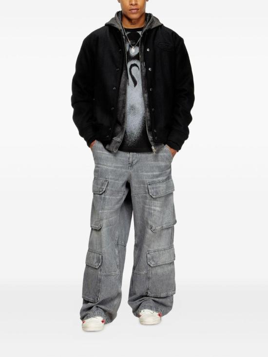 25FW 디젤 봄버 자켓 A19582 0PJBI9XX BLACK - DIESEL