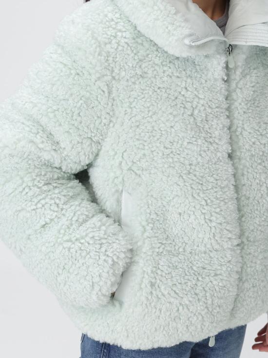 25FW 세이브더덕 Kennie 케니 페이크 퍼 푸퍼 자켓 D31990WCURL21 90067 Blue - SAVE THE DUCK