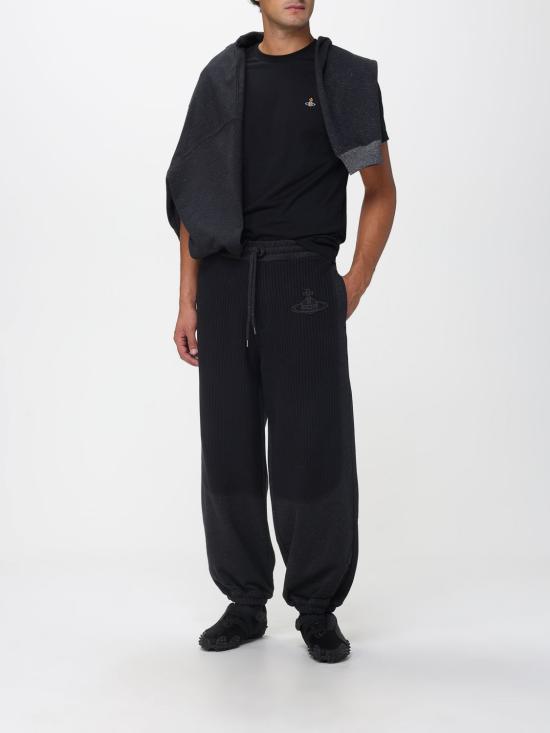 25FW 비비안웨스트우드 긴팔 티셔츠 2I01000MJ00A3 N403 Black - VIVIENNE WESTWOOD