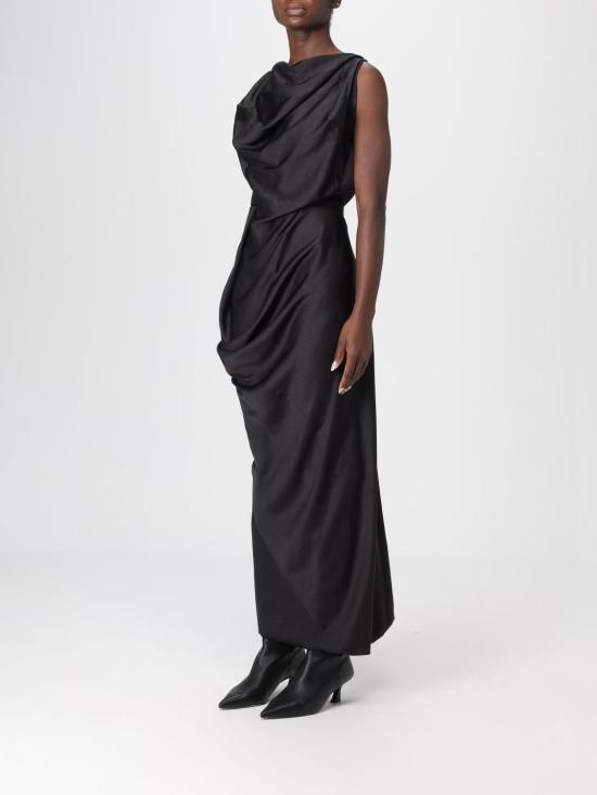 25FW 비비안웨스트우드 롱 원피스 110103A5W01AD N401 Black - VIVIENNE WESTWOOD