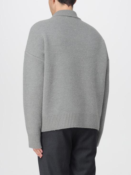 25FW 아미 폴로 티셔츠 UPL408KN0135 058 Grey - AMI