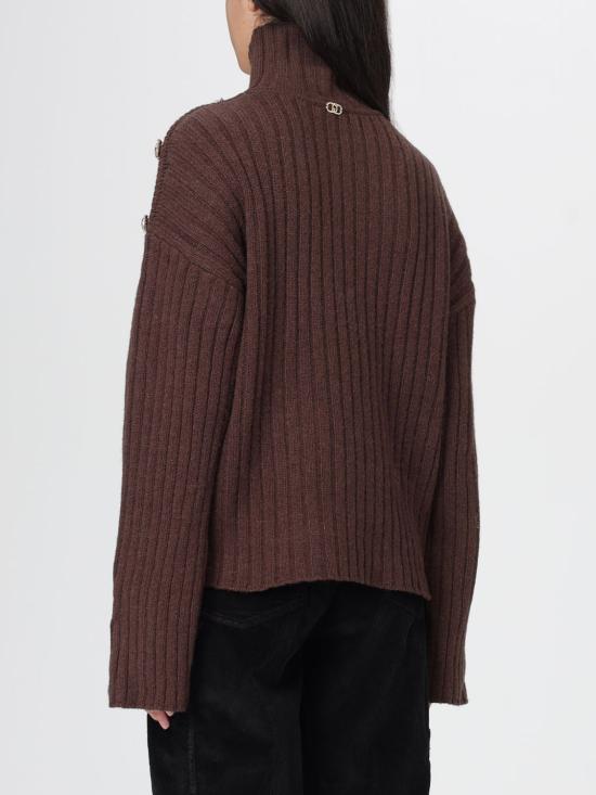 25FW 리우조 터틀넥 MF5425MS040 X0385 Brown - LIU JO