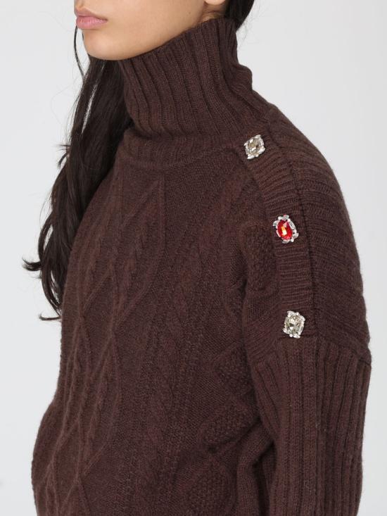 25FW 리우조 터틀넥 MF5425MS040 X0385 Brown - LIU JO