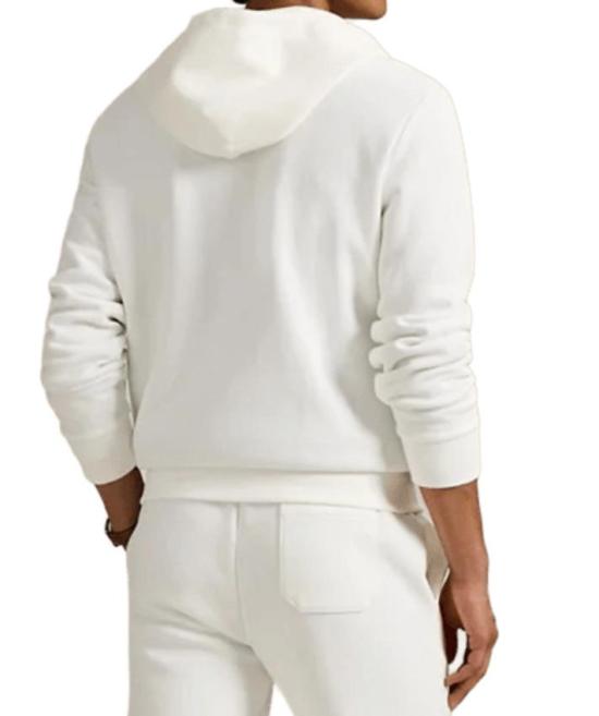 25FW 폴로 랄프로렌 더블 니트 후드 집업 710881517 083 WHITE - POLO RALPH LAUREN