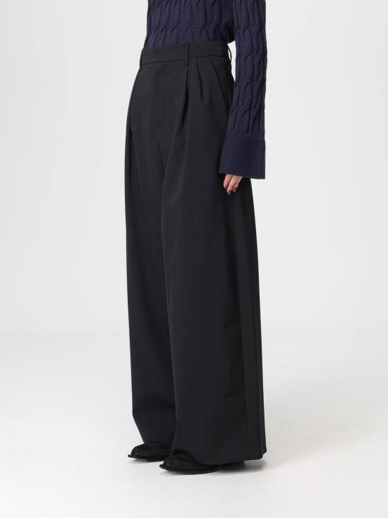 25FW 에스막스마라 스트레이트 팬츠 2529136033600 002 Black - 'S MAX MARA