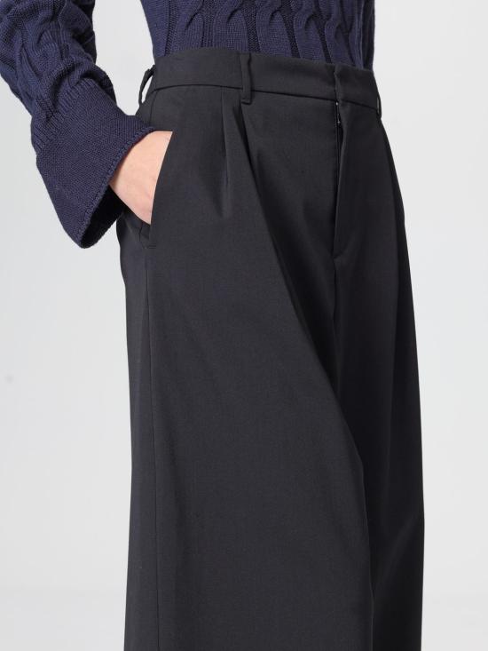 25FW 에스막스마라 스트레이트 팬츠 2529136033600 002 Black - 'S MAX MARA