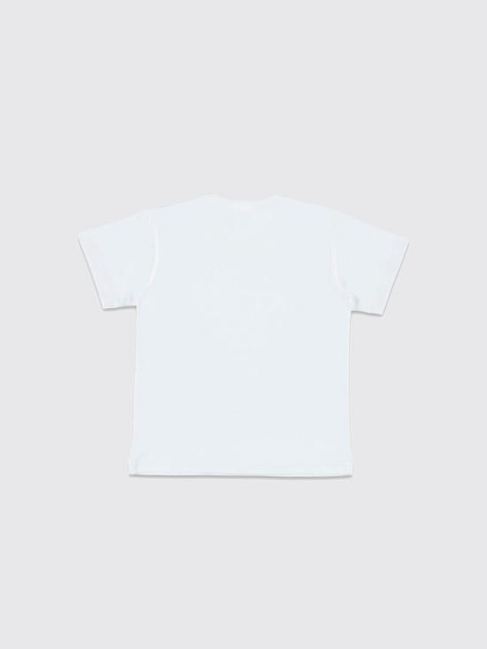 25FW [키즈] 꼼데가르송 티셔츠 AXT569100 1 White - COMME DES GARCONS