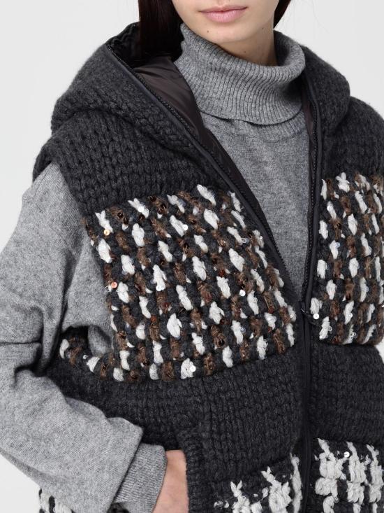 25FW 브루넬로 쿠치넬리 베스트 M52638516 C2803 Black - BRUNELLO CUCINELLI