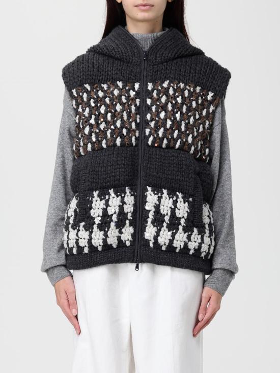 25FW 브루넬로 쿠치넬리 베스트 M52638516 C2803 Black