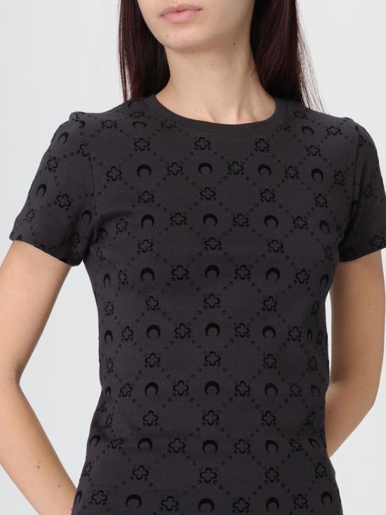 25FW 마린세르 반팔 티셔츠 WTT012ACJER0090 BK99 Black - MARINE SERRE