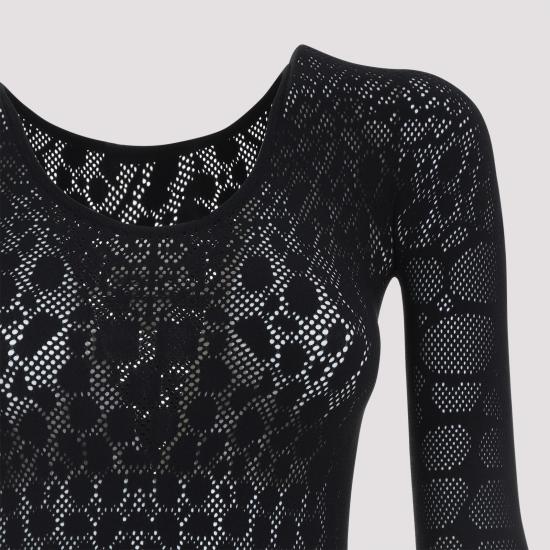 25FW 월포드 의류 53436 7005 BLACK - WOLFORD