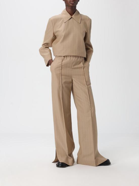 25FW 질샌더 팔라초 팬츠 J01KA0187J40275 296 Brown - JIL SANDER