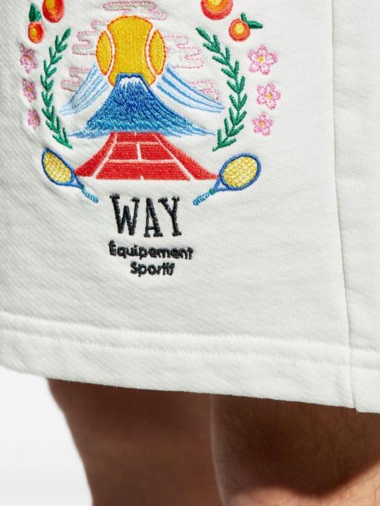 25FW 카사블랑카 숏팬츠 MPF25JTR003 04 WHITE - CASABLANCA