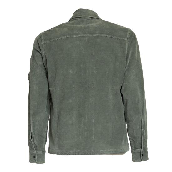 25FW 씨피 컴퍼니 코듀로이 렌즈 지퍼 셔츠 19CMOS097A 006410O 921 GRIGIO - C.P. COMPANY