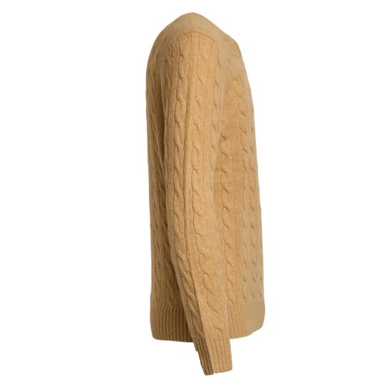 25FW 폴로 랄프로렌 케이블 니트 스웨터 710876762009 009 CAMMELLO - POLO RALPH LAUREN