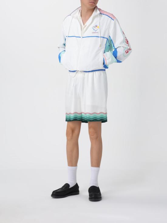 25FW 카사블랑카 자켓 UMPF25JK033 01 White - CASABLANCA