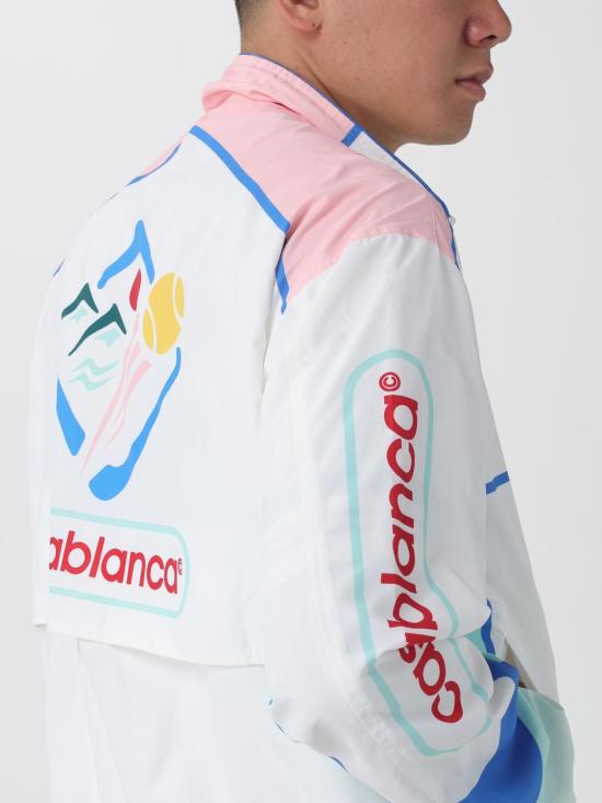 25FW 카사블랑카 자켓 UMPF25JK033 01 White - CASABLANCA